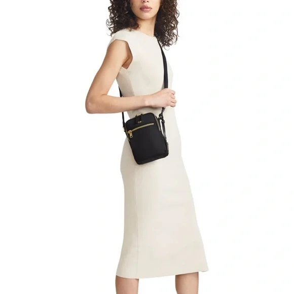 Tumi Voyageur Persia Black and Gold Crossbody Bag - Picture 2 of 5